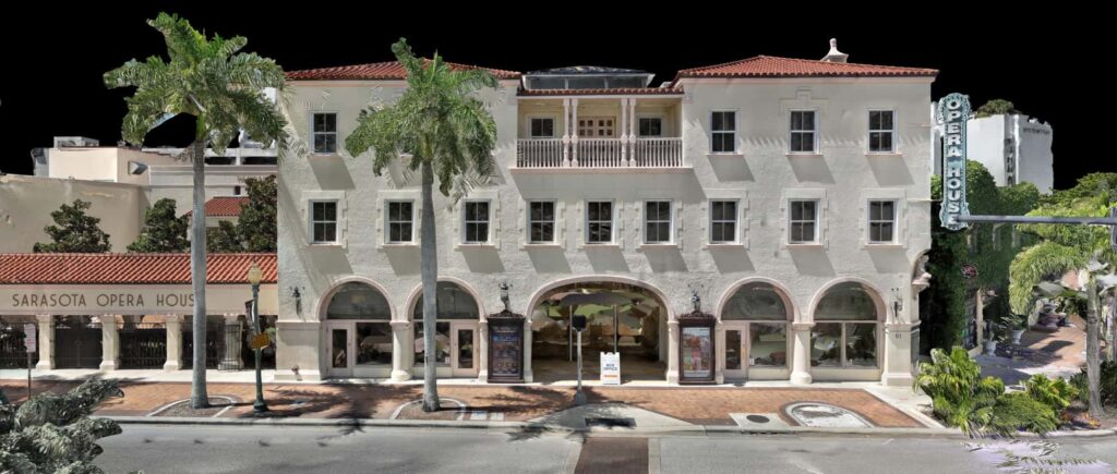 Facade model of an arcaded Mediterranean building