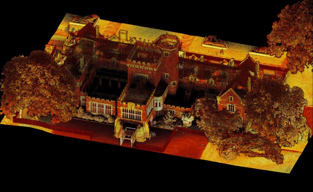 Point cloud of the estate, oblique