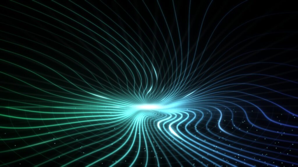 Animated terrain with glowing contour lines, hero background poster frame
